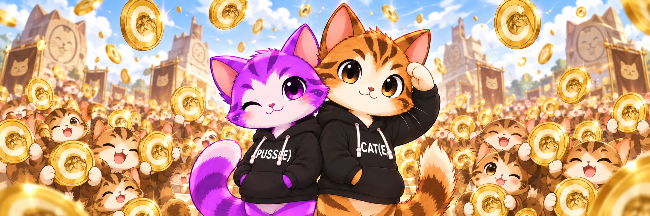 Holding $PUSSE converts into $CATE rewards